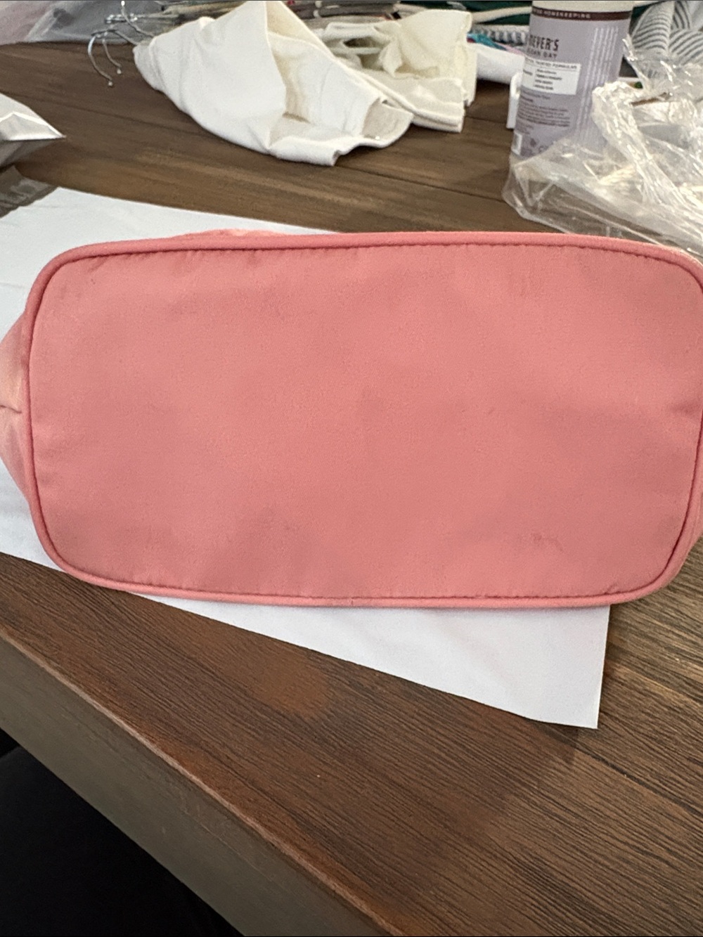 Prada Coral Pink Nylon Shoulder Bag with Leather Handle - Picture 8 of 14